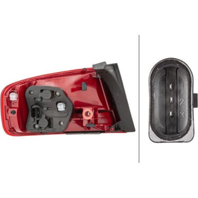 HECKLEUCHTE R 12 V HELLA | AUDI A4 8K LIM 11,07-10,11 | 2VA 009 686-101 HECKLEUCHTE R 12 V HELLA | AUDI A4 8K LIM 11,07-10,11 | 2VA 009 686-101