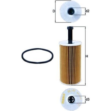 MAHLE Ölfilter | OX 193D