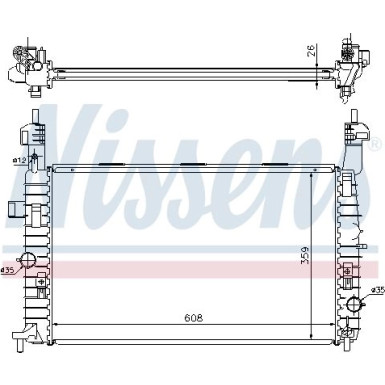Wasserkühler PKW | OPEL Meriva | 63087A