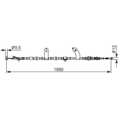 Handbremsseil | MAZDA 3 13 | 1987482854