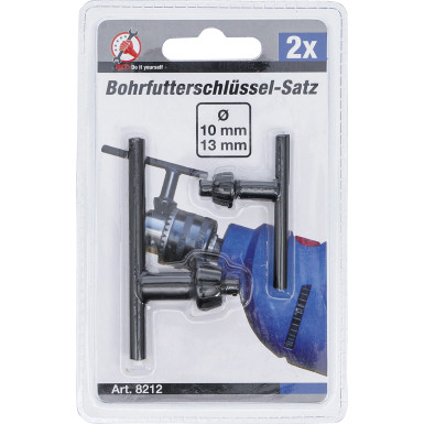 BGS Bohrfutterschlüssel-Satz Ø 10 / 13 mm 2-tlg BGS Do it yourself 8212
