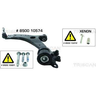 8500 10574 Lenker, Radaufhängung