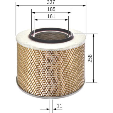 Luftfilter | MERCEDES SK,MK,NG 73 | 1457429779