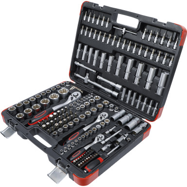 BGS Steckschlüssel-Satz Antrieb 6,3 mm (1/4 ) / 10 mm (3/8 ) / 12,5 mm (1/2 ) 172-tlg BGS Do it yourself 2283