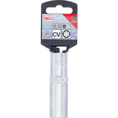 BGS Steckschlüssel-Einsatz Super Lock, tief | Antrieb Innenvierkant 12,5 mm (1/2"""") | SW 16 mm | 2946