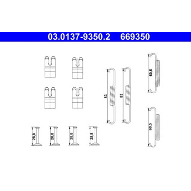 ZUBEHÖRSATZ, FESTSTELLBREMSBACKEN | 03.0137-9350.2 ZUBEHÖRSATZ, FESTSTELLBREMSBACKEN | 03.0137-9350.2