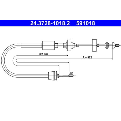 ATE Kupplungsseil ATE Kupplungsseil