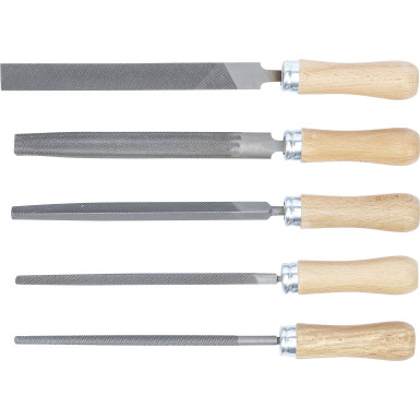 BGS Feilen-Satz | Holzheft | 150 mm | 5-tlg | 50206