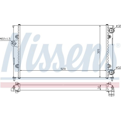 Wasserkühler PKW | VW Golf III,Vento | 651941