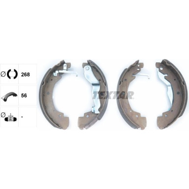 91044600 Bremsbackensatz 91044600 Bremsbackensatz