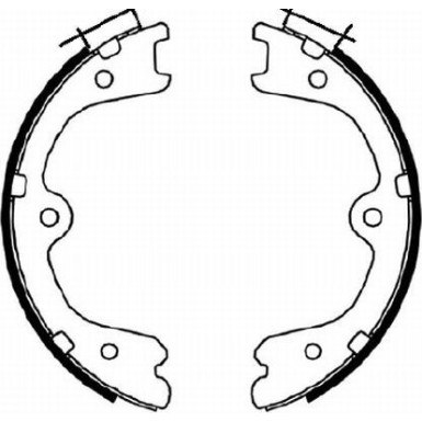 91073100 Bremsbackensatz, Feststellbremse 91073100 Bremsbackensatz, Feststellbremse