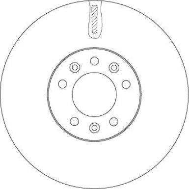 Bremsscheibe Fiat P. Scudo 07 TRW SINGLE DF4849S