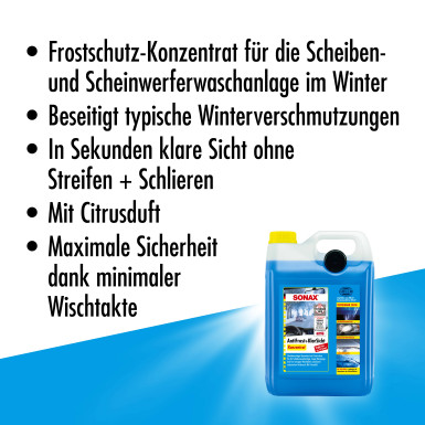 Sonax AntiFrost & KlarSicht Citrusduft Konzentrat 5L AntiFrost+KlarSicht Konzentrat Citrus 03325050