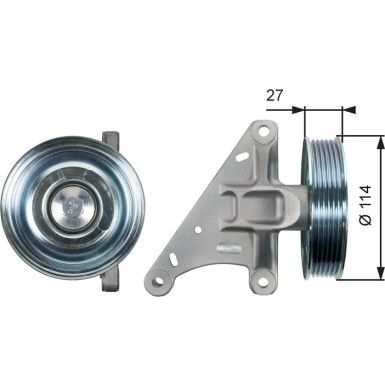 Umlenk-/Führungsrolle, Keilrippenriemen DriveAlign™ T36429