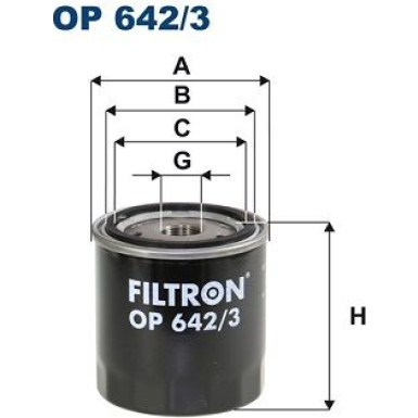 FILTRON Ölfilter OP642/3 FILTRON Ölfilter OP642/3