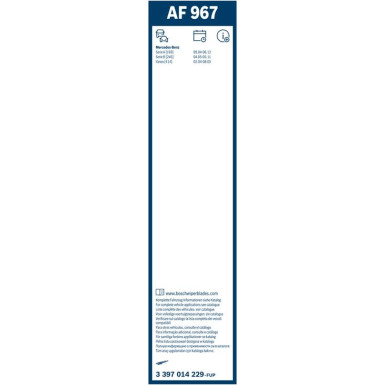 AF967 BOSCH | Aerofit | Mercedes A,B | 3397014229