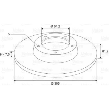 VALEO Bremsscheibe 197102
