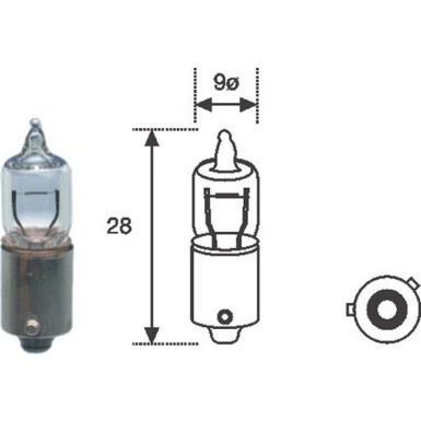 Glühlampe H6W 12V/6W Bax9S (Halogen) 10Stk | 002701100000