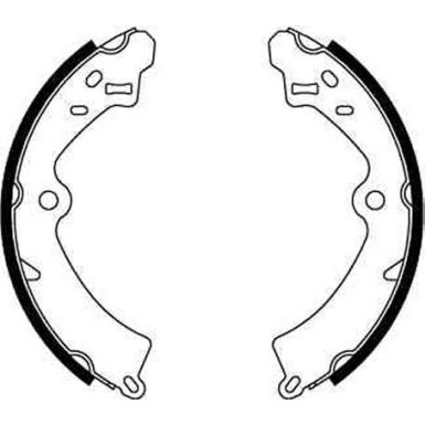 GS8278 Bremsbackensatz