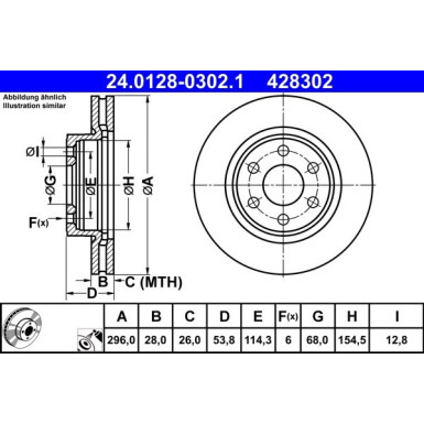 Bremsscheibe | 24.0128-0302.1