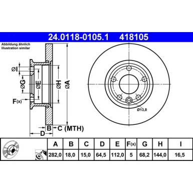 Bremsscheibe | 24.0118-0105.1