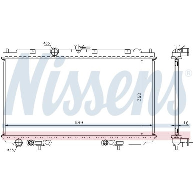 Wasserkühler PKW | NISSAN Primera P12 01 | 67347A
