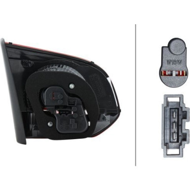 HECKLEUCHTE R 12 V HELLA | VW GOLF VI GTI/GTD 10,08-11,12 | 2TZ 009 923-141 HECKLEUCHTE R 12 V HELLA | VW GOLF VI GTI/GTD 10,08-11,12 | 2TZ 009 923-141