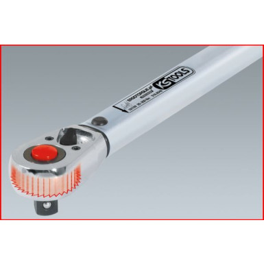 KS TOOLS Drehmomentschlüssel mit Ratsche 1/2 ERGOTORQUE®precision, 20-200 Nm | 516.6542