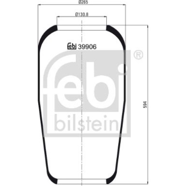 FEBI BILSTEIN Luftfeder | 39906
