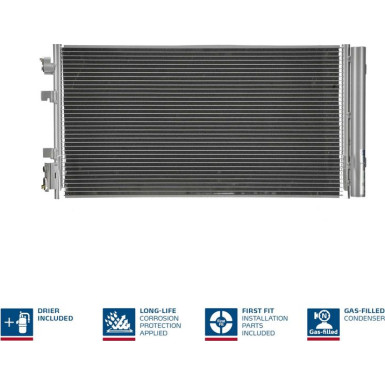 Kondensator PKW RENAULT Fluence 08- 2.0 I 16V FIRST FIT 940259