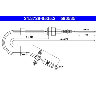 ATE Kupplungsseil ATE Kupplungsseil