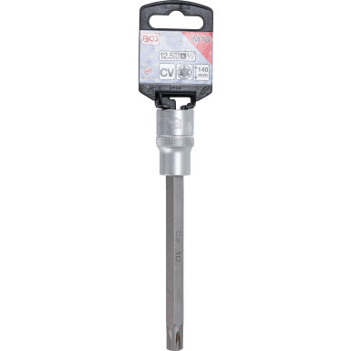BGS Bit-Einsatz | Länge 140 mm | Antrieb Innenvierkant 12,5 mm (1/2"""") | Keil-Profil (für RIBE) M10 | 5184-R10