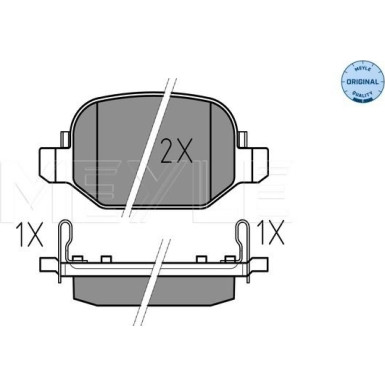 Bremsbelagsatz Fiat T. 500L 12 | 252565217