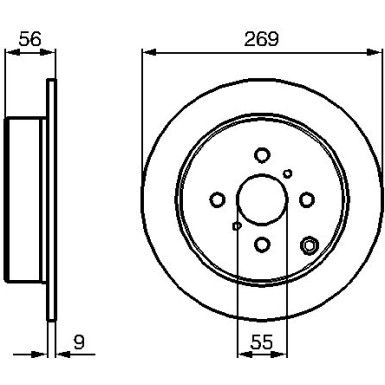 Bremsscheibe | TOYOTA,LIUZHOU,DONGFENG | 0 986 479 B71