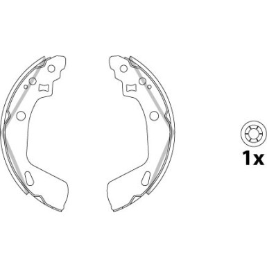 GS8865 Bremsbackensatz, Feststellbremse GS8865 Bremsbackensatz, Feststellbremse