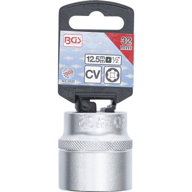 BGS Steckschlüssel-Einsatz Super Lock | Antrieb Innenvierkant 12,5 mm (1/2"""") | SW 32 mm | 2432