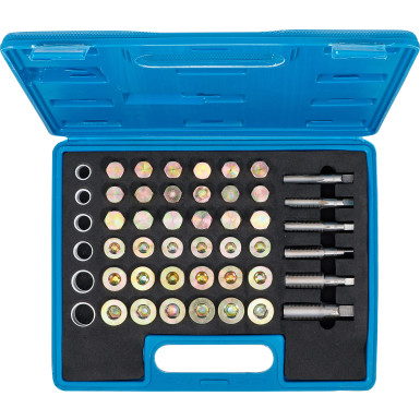 BGS Reparatursatz für Öl-Ablass-Gewinde | 114-tlg | 123