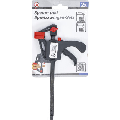 BGS Spann- und Spreizzwingen-Satz 105 mm 2-tlg BGS Do it yourself 59812