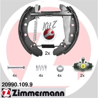 ZIMMERMANN Bremsbacken 20990.109.9 KIT Z