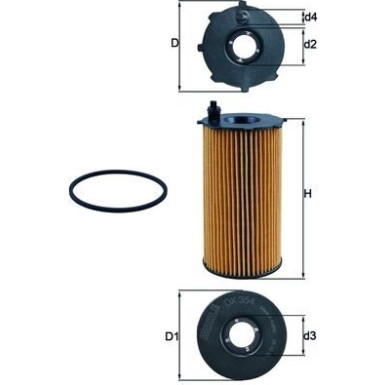 MAHLE Ölfilter OX 354D