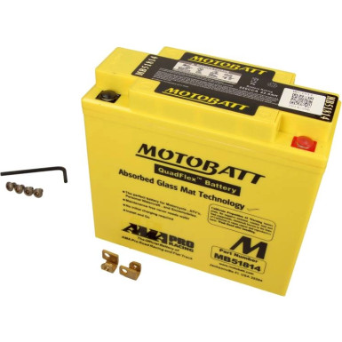Motorrad Batterie 12V 22Ah/220A P+ (Abmessungen: 186X82X171/171) | MB51814