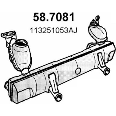 Endschalldämpfer | VW Käfer,Karmann 47 | 58.7081