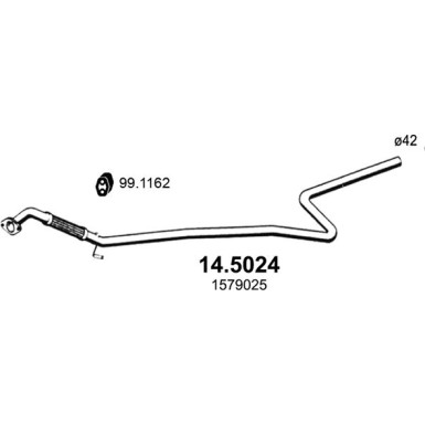 Abgasrohr | FORD Fiesta 08 | 14.5024 Abgasrohr | FORD Fiesta 08 | 14.5024
