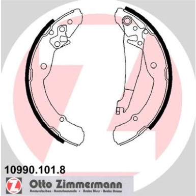 ZIMMERMANN Bremsbackensatz | 10990.101.8