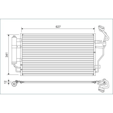 VALEO Klimaanlagenkühler 822632