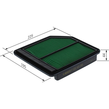 Luftfilter | HONDA Civic | F 026 400 098