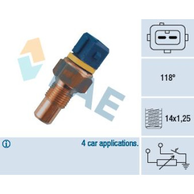 FAE Sensor, Kühlmitteltemperatur 34050