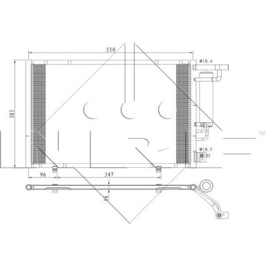 Kondensator, Klimaanlage EASY FIT 350396