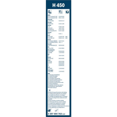 BOSCH | Wischerblatt H450 | TWIN-Standard | 3397004763
