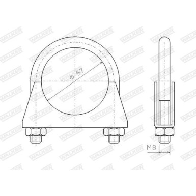 24 / Schelle | M8 D57mm | 82311